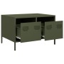 TV stand made of cold-rolled steel in olive green, measuring 68x50x43.5 cm. | Foro24|Onlineshop| Casa, Jardín y Más Foro24.es