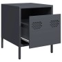 Bedside tables 2 units anthracite gray steel 35x39x43.5 cm | Foro24|Onlineshop| Casa, Jardín y Más Foro24.es