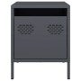 Bedside tables 2 units anthracite gray steel 35x39x43.5 cm | Foro24|Onlineshop| Casa, Jardín y Más Foro24.es