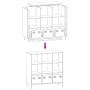 Weißer Stahlschrank 101,5x39x103,5 cm | Foro24|Onlineshop| Casa, Jardín y Más Foro24.es