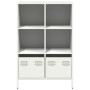 Weißer Stahlschrank 68x39x103,5 cm | Foro24|Onlineshop| Casa, Jardín y Más Foro24.es