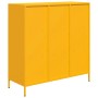 Mustard yellow steel sideboard 101.5x39x103.5 cm by , Sideboards - Ref: Foro24-851391, Price: 254,04 €, Discount: %