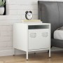 White steel bedside table 35x39x43.5 cm | Foro24|Onlineshop| Casa, Jardín y Más Foro24.es