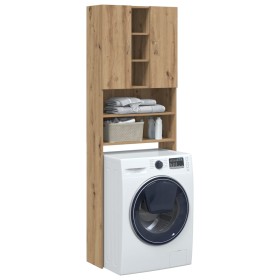 Washing machine cabinet oak artisan 64x25.5x190 cm