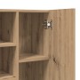 Washing machine cabinet oak artisan 64x25.5x190 cm by , Accessories for washing machines and dryers - Ref: Foro24-856650, Pri...