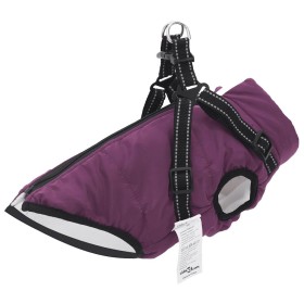 Abrigo para perro con arnes impermeable reflectante morado 2XL de , Ropa para perros - Ref: Foro24-4019905, Precio: 20,70 €, ...