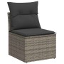 Garden sofa set with 5-piece synthetic rattan gray cushions | Foro24|Onlineshop| Casa, Jardín y Más Foro24.es