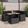 5-piece garden furniture set with black synthetic rattan cushions | Foro24|Onlineshop| Casa, Jardín y Más Foro24.es