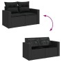 5-piece garden furniture set with black synthetic rattan cushions | Foro24|Onlineshop| Casa, Jardín y Más Foro24.es