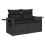 Gartensofa-Set und Kissen, 8-teilig, aus schwarzem Kunststoff-Rattan. von , Gartensets - Ref: Foro24-3327121, Preis: 649,03 €...