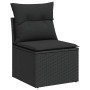 Garden sofa set with 8 pieces of black synthetic rattan and cushions. by , Garden sets - Ref: Foro24-3327121, Price: 649,03 €...