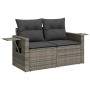 6-piece garden furniture set with gray synthetic rattan cushions | Foro24|Onlineshop| Casa, Jardín y Más Foro24.es