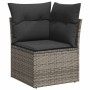 6-piece garden furniture set with gray synthetic rattan cushions | Foro24|Onlineshop| Casa, Jardín y Más Foro24.es