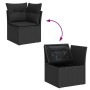 7-piece garden sofa set with black synthetic rattan cushions | Foro24|Onlineshop| Casa, Jardín y Más Foro24.es