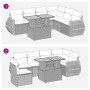 Garden set with 7 pieces of sofas and beige synthetic rattan cushions. | Foro24|Onlineshop| Casa, Jardín y Más Foro24.es