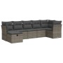 7-piece garden sofa set with gray synthetic rattan cushions | Foro24|Onlineshop| Casa, Jardín y Más Foro24.es