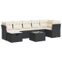 Garden sofa set with 8 pieces of black synthetic rattan and cushions. | Foro24|Onlineshop| Casa, Jardín y Más Foro24.es