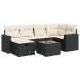 7-piece garden sofa set with black synthetic rattan cushions | Foro24|Onlineshop| Casa, Jardín y Más Foro24.es