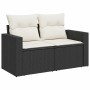 7-piece garden sofa set with black synthetic rattan cushions | Foro24|Onlineshop| Casa, Jardín y Más Foro24.es