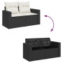 7-piece garden sofa set with black synthetic rattan cushions | Foro24|Onlineshop| Casa, Jardín y Más Foro24.es