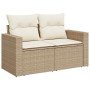 Garden sofa set with 8 pieces of synthetic beige rattan and cushions. | Foro24|Onlineshop| Casa, Jardín y Más Foro24.es