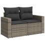 Set of garden sofas and cushions 8 pieces synthetic rattan gray | Foro24|Onlineshop| Casa, Jardín y Más Foro24.es