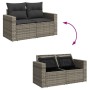 Set of garden sofas and cushions 8 pieces synthetic rattan gray | Foro24|Onlineshop| Casa, Jardín y Más Foro24.es