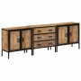 Sideboards 3 units solid rough mango wood 70x35x70 cm by , Sideboards - Ref: Foro24-3310119, Price: 597,75 €, Discount: %