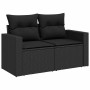 Garden sofa set 11 pieces and black synthetic rattan cushions | Foro24|Onlineshop| Casa, Jardín y Más Foro24.es