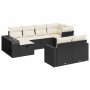 Garden sofa set with 10 pieces of black synthetic rattan and cushions. | Foro24|Onlineshop| Casa, Jardín y Más Foro24.es