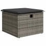 Gartensofagarnitur 11-teilig mit grauen Kissen aus synthetischem Rattan. | Foro24|Onlineshop| Casa, Jardín y Más Foro24.es