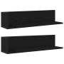 Estantes de pared 2 uds madera ingeniería negro 75x16,5x16,5 cm | Foro24|Onlineshop| Casa, Jardín y Más Foro24.es