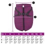 Abrigo para perro con arnés impermeable reflectante 4XL morado de , Ropa para perros - Ref: Foro24-4019643, Precio: 21,71 €, ...