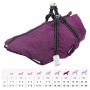 Abrigo para perro con arnés impermeable reflectante 4XL morado de , Ropa para perros - Ref: Foro24-4019643, Precio: 21,71 €, ...