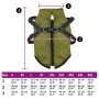 Abrigo perro con arnés impermeable reflectante L verde militar de , Ropa para perros - Ref: Foro24-4019894, Precio: 18,60 €, ...