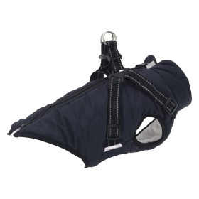 Dog coat with reflective waterproof harness S