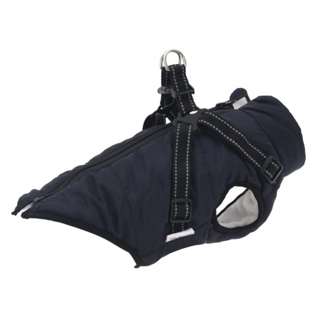 Dog coat with reflective waterproof harness S navy blue by , Clothes for dogs - Ref: Foro24-4019913, Price: 18,60 €, Discount: %