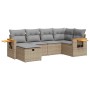 Garden sofa set with 6-piece synthetic rattan beige cushions | Foro24|Onlineshop| Casa, Jardín y Más Foro24.es