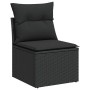 Garden sofa set with 8 pieces of black synthetic rattan and cushions. | Foro24|Onlineshop| Casa, Jardín y Más Foro24.es