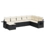 Garden sofa set with 8 pieces of black synthetic rattan and cushions. | Foro24|Onlineshop| Casa, Jardín y Más Foro24.es