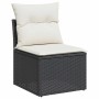 Garden sofa set with 8 pieces of black synthetic rattan and cushions. | Foro24|Onlineshop| Casa, Jardín y Más Foro24.es