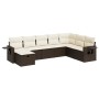 Set of 8-piece garden sofas and brown synthetic rattan cushions by , Garden sets - Ref: Foro24-3325539, Price: 501,84 €, Disc...