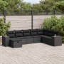 Set de sofás de jardín y cojines 8 piezas ratán sintético negro | Foro24|Onlineshop| Casa, Jardín y Más Foro24.es