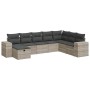 Garden sofa set 8 pieces and gray synthetic rattan cushions | Foro24|Onlineshop| Casa, Jardín y Más Foro24.es