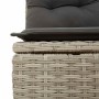 Gartensofa-Set, 8-teilig, mit grauen Kissen aus synthetischem Rattan | Foro24|Onlineshop| Casa, Jardín y Más Foro24.es