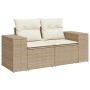 Garden sofa set with 9-piece synthetic rattan beige cushions. | Foro24|Onlineshop| Casa, Jardín y Más Foro24.es