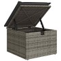 Gartensofagarnitur 4-teilig mit grauen Polstern aus synthetischem Rattan | Foro24|Onlineshop| Casa, Jardín y Más Foro24.es