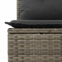 Gartenmöbel-Set 6-teilig mit grauen Polstern aus synthetischem Rattan | Foro24|Onlineshop| Casa, Jardín y Más Foro24.es