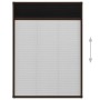 Pleated mosquito net for brown aluminum windows 80x120 cm by vidaXL, Mosquito nets for windows - Ref: Foro24-148655, Price: 3...