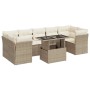 Garden sofa set with 8 pieces of synthetic beige rattan and cushions. | Foro24|Onlineshop| Casa, Jardín y Más Foro24.es